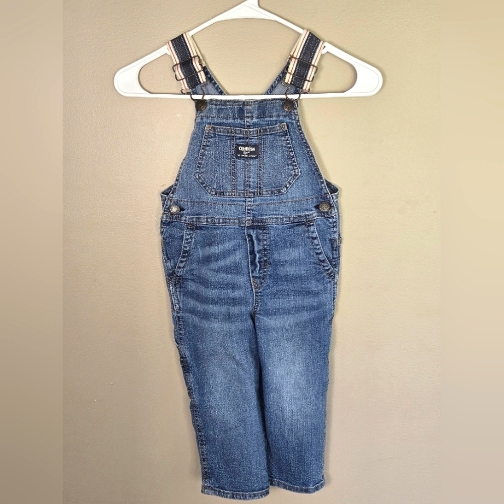 Kid's Toddler Oshkosh B'Gosh Vestbak Carpenter Overalls, Size 2T